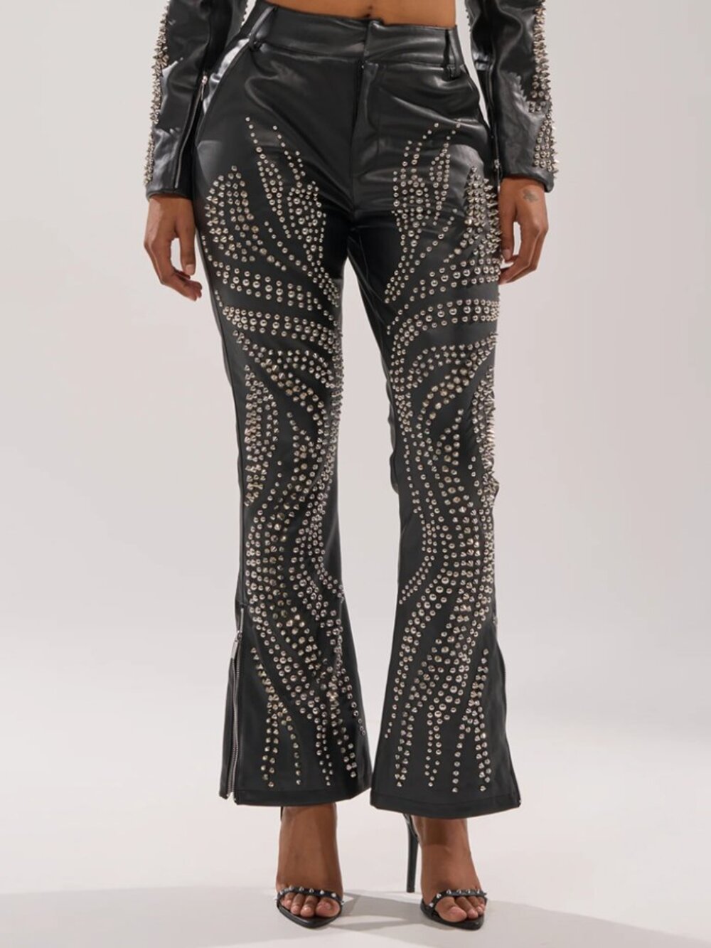 Akira Gone Bad Studded Vegan Leather Pants